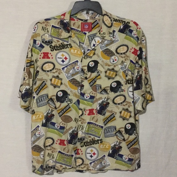 steelers button down shirt
